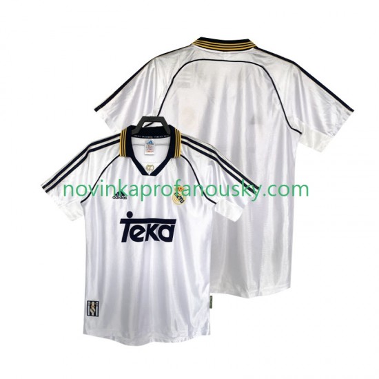 Real Madrid Dres 2000 Retro Domácí Fotbalové Dresy pro Muže 1998 Krátký rukáv