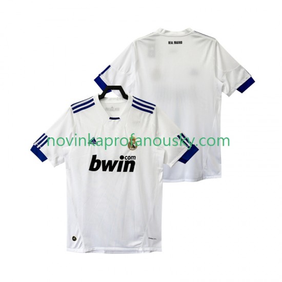 Real Madrid Dres Retro Domácí Fotbalové Dresy pro Muže 2011 2010 Krátký rukáv