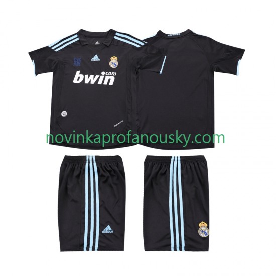 Real Madrid Dres 2009 Retro Venkovní Fotbalové Dresy pro Děti 2010 Krátký rukáv