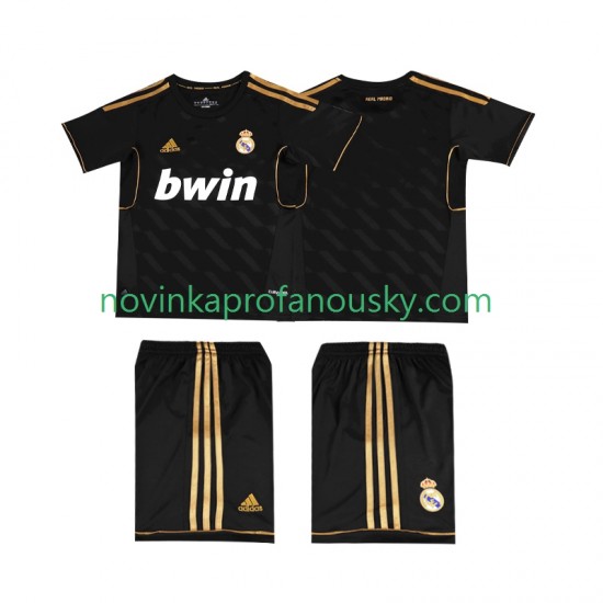 Real Madrid Dres 2012 Retro Venkovní Fotbalové Dresy pro Děti 2011 Krátký rukáv
