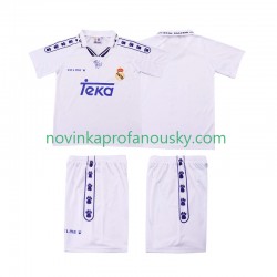 Real Madrid Dres 1996 Retro Domácí Fotbalové Dresy pro Děti 1994 Krátký rukáv