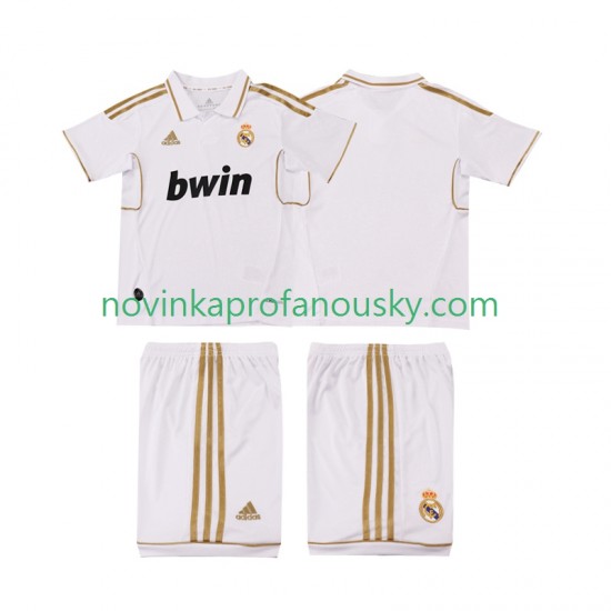Real Madrid Dres 2012 Retro Domácí Fotbalové Dresy pro Děti 2011 Krátký rukáv