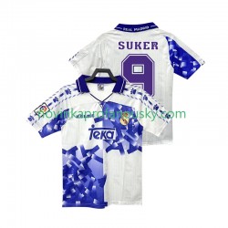 Real Madrid Dres SUKER 9 1996 1997 Retro Alternativní Fotbalové Dresy pro Muže Krátký rukáv