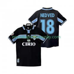 Lazio Řím Dres NEDVED 18 Retro Venkovní Fotbalové Dresy pro Muže 1998 1999 Krátký rukáv