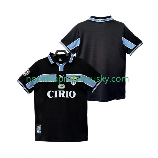Lazio Řím Dres Retro Venkovní Fotbalové Dresy pro Muže 1998 1999 Krátký rukáv