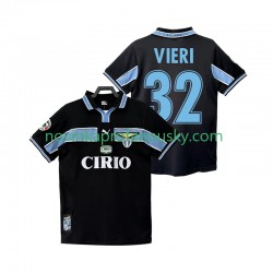 Lazio Řím Dres VIERI 32 Retro Venkovní Fotbalové Dresy pro Muže 1998 1999 Krátký rukáv