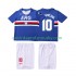 Sampdoria Dres MANCINI 10 1990 1991 Retro Domácí Fotbalové Dresy pro Děti Krátký rukáv