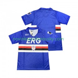 Sampdoria Dres 1990 1991 Retro Domácí Fotbalové Dresy pro Muže Krátký rukáv