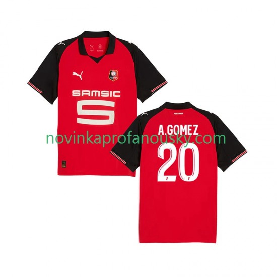 Stade Rennais Dres Andres Gomez 20 Domácí Fotbalové Dresy pro Muže 2025-2026 Krátký rukáv
