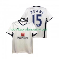 Tottenham Hotspur Dres Keane 15 2009 Retro Domácí Fotbalové Dresy pro Muže 2008 Krátký rukáv