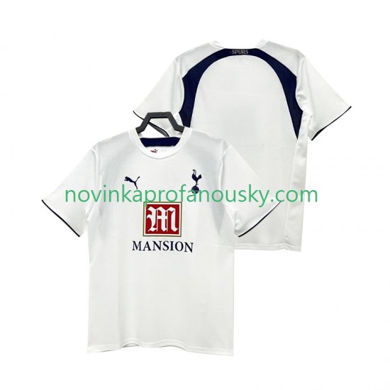 Tottenham Hotspur Dres 2007 Retro Domácí Fotbalové Dresy pro Muže 2006 Krátký rukáv