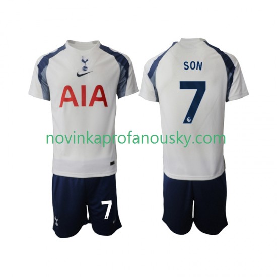 Tottenham Hotspur Dres Son Heung-Min 7 Domácí Fotbalové Dresy pro Děti 2025-2026 Krátký rukáv