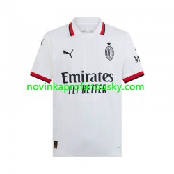 AC Milán Dres Venkovní Fotbalové Dresy pro Muže 2024-2025 Krátký rukáv