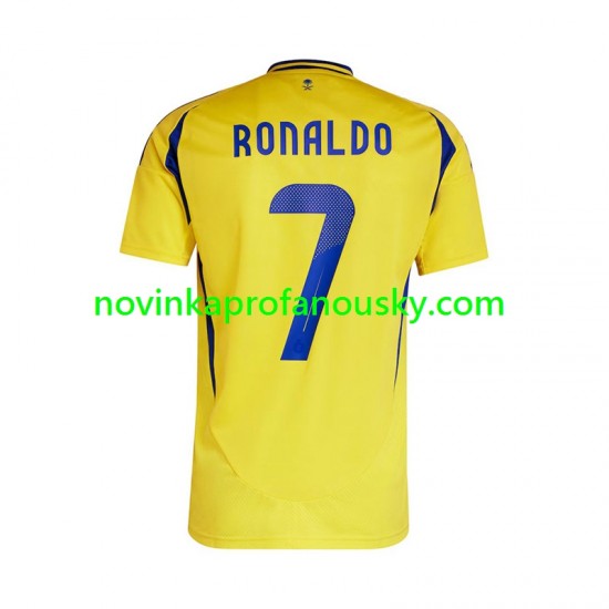 Dres Al Nassr Cristiano Ronaldo 7 Domácí Fotbalové Dresy pro Muže 2024-2025 Krátký rukáv