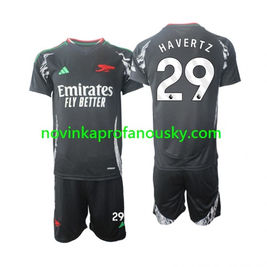 Arsenal Dres Havertz 29 Venkovní Fotbalové Dresy pro Děti 2024-2025 Krátký rukáv