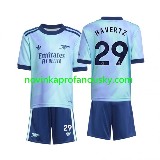 Arsenal Dres Havertz 29 Alternativní Fotbalové Dresy pro Děti 2024-2025 Krátký rukáv