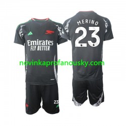 Arsenal Dres Merino 23 Venkovní Fotbalové Dresy pro Děti 2024-2025 Krátký rukáv