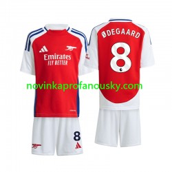 Arsenal Dres Odegaard 8 Domácí Fotbalové Dresy pro Děti 2024-2025 Krátký rukáv