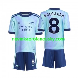 Arsenal Dres Odegaard 8 Alternativní Fotbalové Dresy pro Děti 2024-2025 Krátký rukáv