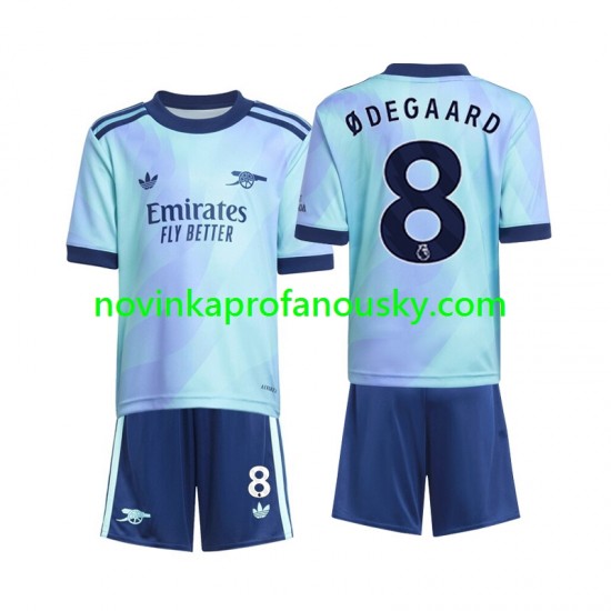 Arsenal Dres Odegaard 8 Alternativní Fotbalové Dresy pro Děti 2024-2025 Krátký rukáv