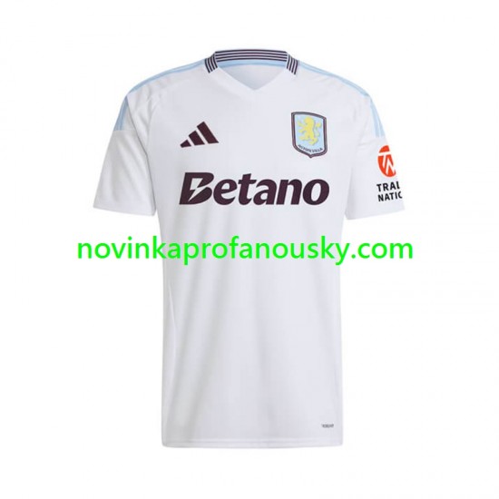 Aston Villa Dres Venkovní Fotbalové Dresy pro Muže 2024-2025 Krátký rukáv
