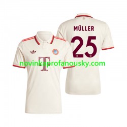 FC Bayern Mnichov Dres Muller 25 Alternativní Fotbalové Dresy pro Muže 2024-2025 Krátký rukáv