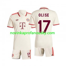 FC Bayern Mnichov Dres Olise 17 Alternativní Fotbalové Dresy pro Děti 2024-2025 Krátký rukáv