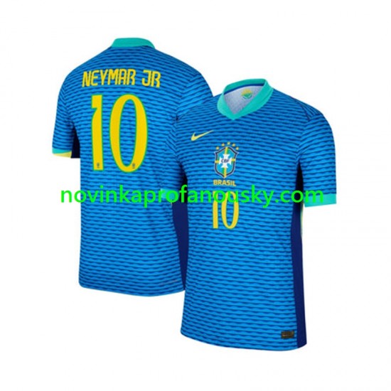 Brazílie Dres Neymar JR 10 Venkovní Fotbalové Dresy pro Muže 2024 Krátký rukáv
