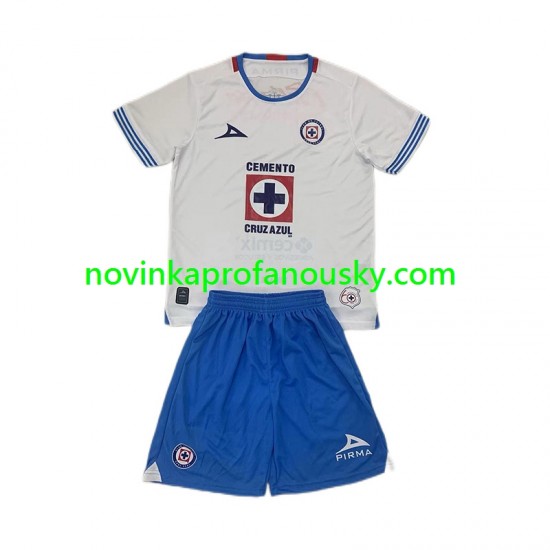 Cruz Azul Dres Venkovní Fotbalové Dresy pro Děti 2024-2025 Krátký rukáv