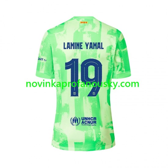 FC Barcelona Dres LAMINE YAMAL 19 UCL Font Alternativní Fotbalové Dresy pro Muže 2024-2025 Krátký rukáv