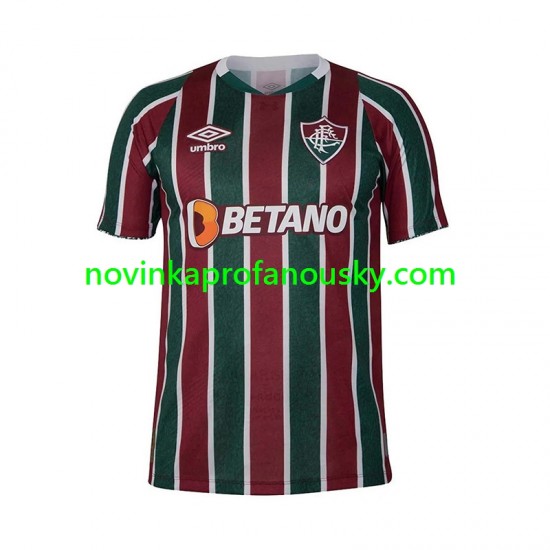 Fluminense Dres Domácí Fotbalové Dresy pro Muže 2024-2025 Krátký rukáv
