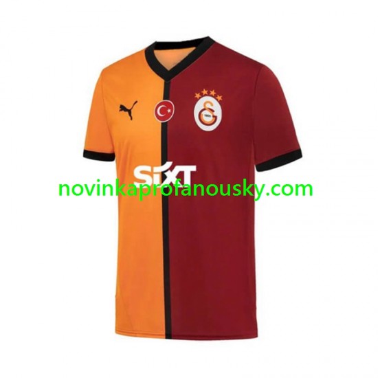 Galatasaray Dres Domácí Fotbalové Dresy pro Muže 2024-2025 Krátký rukáv