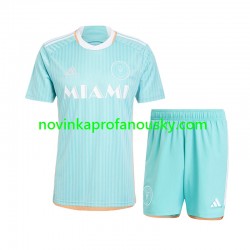 Inter Miami Dres Alternativní Fotbalové Dresy pro Děti 2024-2025 Krátký rukáv