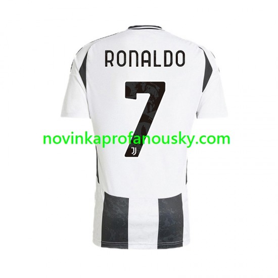 Juventus Dres Cristiano Ronaldo 7 Domácí Fotbalové Dresy pro Muže 2024-2025 Krátký rukáv