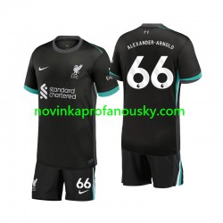 Liverpool Dres Alexander-Arnold 66 Venkovní Fotbalové Dresy pro Děti 2024-2025 Krátký rukáv