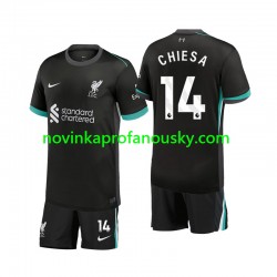 Liverpool Dres Chiesa 14 Venkovní Fotbalové Dresy pro Děti 2024-2025 Krátký rukáv