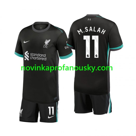 Liverpool Dres M.Salah 11 Venkovní Fotbalové Dresy pro Děti 2024-2025 Krátký rukáv