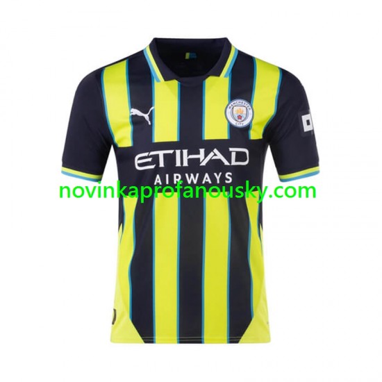 Manchester City Dres Venkovní Fotbalové Dresy pro Muže 2024-2025 Krátký rukáv