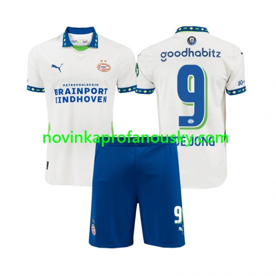 PSV Eindhoven Dres DE JONG 9 Alternativní Fotbalové Dresy pro Děti 2024-2025 Krátký rukáv