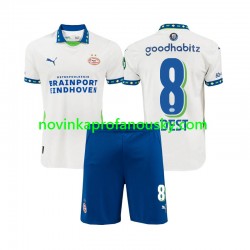 PSV Eindhoven Dres Sergino Dest 8 Alternativní Fotbalové Dresy pro Děti 2024-2025 Krátký rukáv