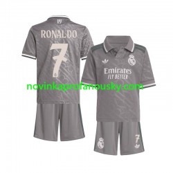 Real Madrid Dres Cristiano Ronaldo 7 Alternativní Fotbalové Dresy pro Děti 2024-2025 Krátký rukáv