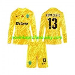 Sporting CP Dres Kovacevic 13 Brankářské Alternativní Fotbalové Dresy pro Děti 2024-2025 Dlouhý rukáv
