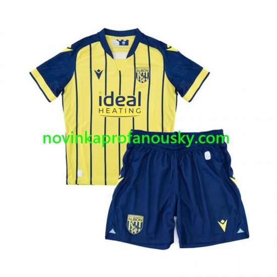 West Bromwich Albion Dres Venkovní Fotbalové Dresy pro Děti 2024-2025 Krátký rukáv
