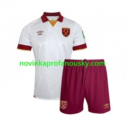 West Ham United Dres Alternativní Fotbalové Dresy pro Děti 2024-2025 Krátký rukáv