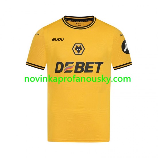 Wolverhampton Wanderers Dres Domácí Fotbalové Dresy pro Muže 2024-2025 Krátký rukáv