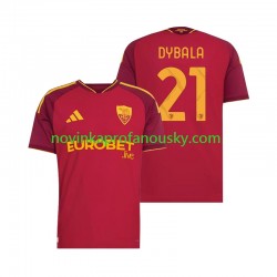 AS Řím Dres Paulo Dybala 21 Domácí Fotbalové Dresy pro Muže 2026-2027 Krátký rukáv