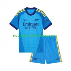 Arsenal Dres Brankářské Venkovní Fotbalové Dresy pro Děti 2026-2027 Krátký rukáv