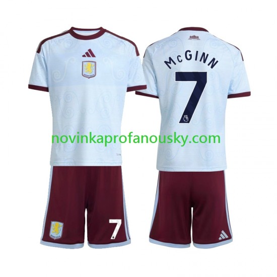 Aston Villa Dres John McGinn 7 Alternativní Fotbalové Dresy pro Děti 2026-2027 Krátký rukáv