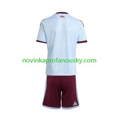 Aston Villa Dres Alternativní Fotbalové Dresy pro Děti 2026-2027 Krátký rukáv