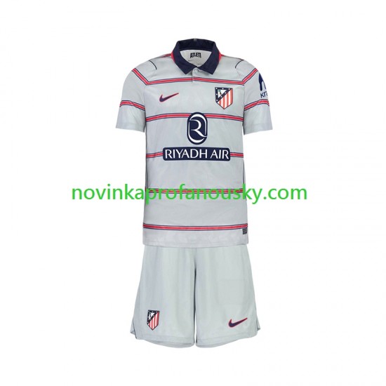 Atlético Madrid Dres Alternativní Fotbalové Dresy pro Děti 2026-2027 Krátký rukáv